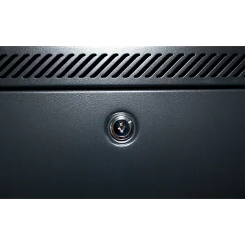 DSIT 22U 19 palcový serverový rack so sklenenými dverami, 600x800x1200 mm, čierny (DS6822)