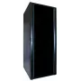 DSIT DS8042 42U 19 palcový serverový rack s tvrdenými sklenenými dverami, 800x1000mm, čierny