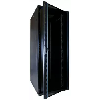 DSIT DS8042 42U 19 palcový serverový rack s tvrdenými sklenenými dverami, 800x1000mm, čierny