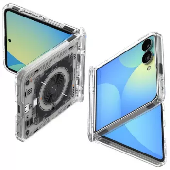 SPIGEN Ultra Hybrid Pro MagSafe puzdro pre Samsung Galaxy Z Flip8 Neo One – transparentné