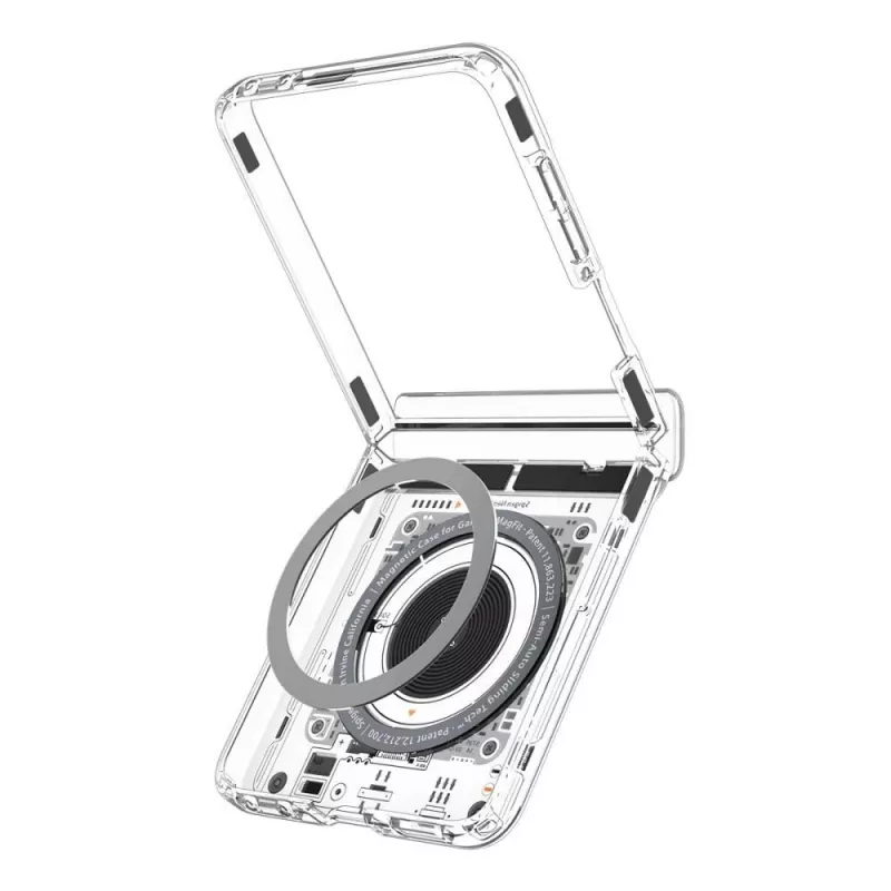 SPIGEN Ultra Hybrid Pro MagSafe puzdro pre Samsung Galaxy Z Flip8 Neo One – transparentné