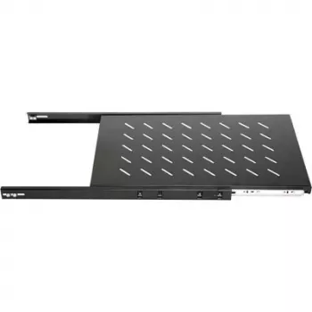 DSIT DS-UH80 1U výsuvná racková polica, zaťaženie 18 kg, hĺbka 640 mm, čierna