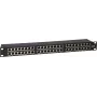 DS-IT CAT6 FTP 48-portový 19 palcový 2U tienený patch panel, čierny