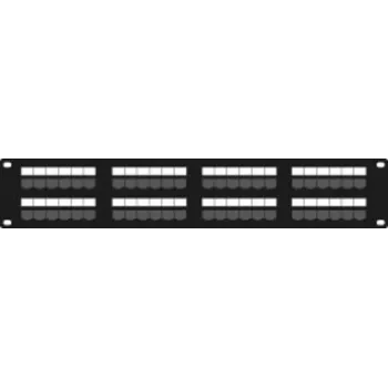 DSIT DS-Patch6-48UTP CAT6 UTP 19 palcový 48-portový sieťový patch panel, 1U, čierny
