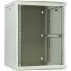DSIT 12U nástenná serverová skriňa so sklenenými dverami, biela, 600x600x635 mm