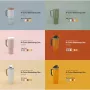 Orangemonkie 6-farebná sada pozadí pre Foldio 4 (biela, čierna, sivá, zelená, modrá, žltá)