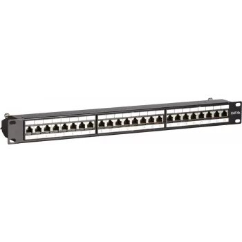 DSIT CAT 6a STP 24-portový 19 palcový rackový patch panel
