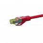 DSIT RJ45 sieťový kábel S/FTP (PiMF) Cat.7 patch kábel, červený, 0,25 m