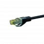 DSIT Cat.7 S/FTP PiMF RJ45 sieťový patch kábel, 1,5 m, čierny