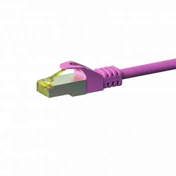 DSIT Cat.7 S/FTP PiMF RJ45 sieťový kábel, ružový, 3m
