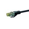 DSIT Cat.7 S/FTP PiMF RJ45 sieťový patch kábel, 30 m, čierny