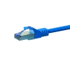 DSIT CAT 6a S/FTP LSOH sieťový patch kábel, 0,5 m, modrý