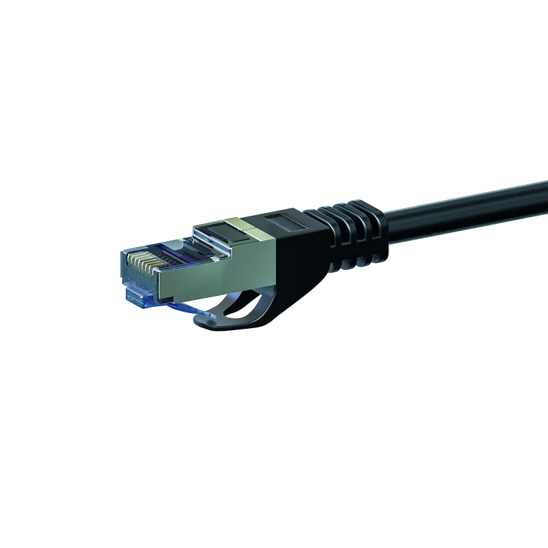 DSIT CAT 6a S/FTP LSOH sieťový kábel, 3m, čierny