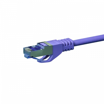 DSIT CAT 6a sieťový kábel LSOH - S/FTP - 7,50 m - fialový (DC-6A8-075)