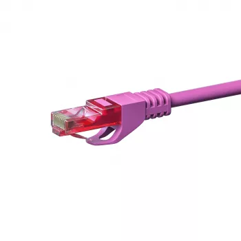 DSIT CAT6 sieťový kábel, U/UTP, 50 metrov, ružová, 100% meď (DC-69-500)