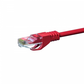 DSIT CAT 6 U/UTP sieťový patch kábel, 1,5 m, červená, CCA
