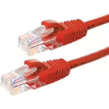 DSIT DC-55-020 CAT5e U/UTP sieťový kábel, 2 m, červená, 100% meď