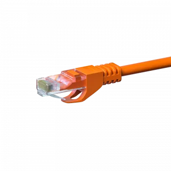 DSIT CAT5e U/UTP sieťový patch kábel, 3 m, oranžový, 100% meď