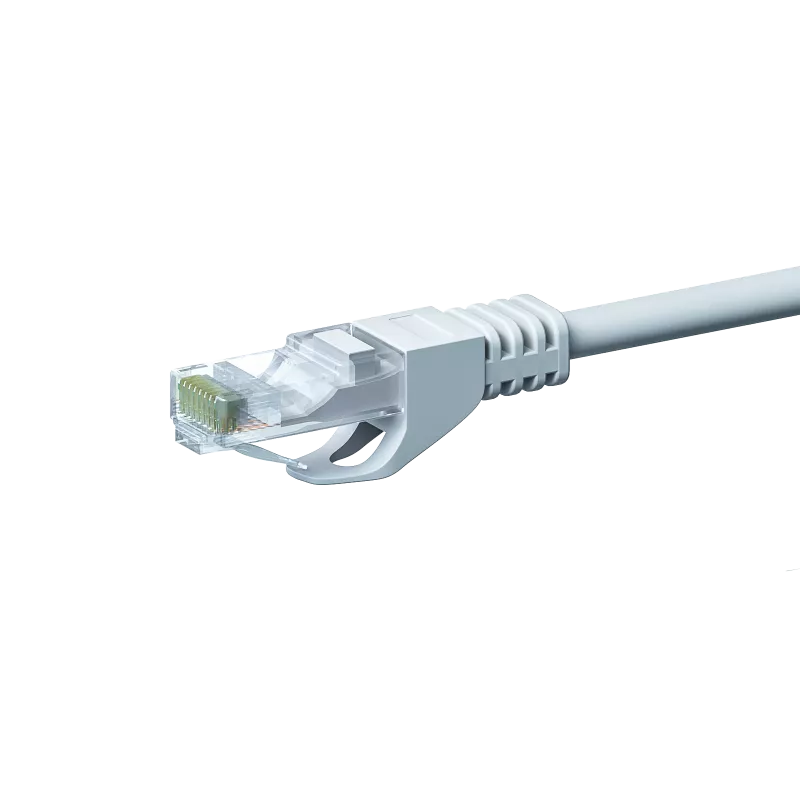 DSIT CAT5e U/UTP sieťový patch kábel, 10 m, biely, 100% meď (DC-52-100)
