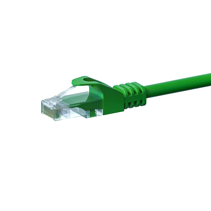 DSIT CAT5e U/UTP sieťový patch kábel, 20 m, zelený, 100% meď, RJ45, Gigabit Ethernet, 100 MHz