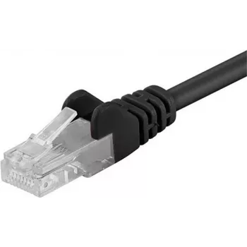 DSIT CAT 5e U/UTP sieťový patch kábel, 0,25 m, čierna, CCA, RJ45, Gigabit Ethernet