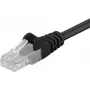 DSIT CAT 5e U/UTP sieťový patch kábel, 0,25 m, čierna, CCA, RJ45, Gigabit Ethernet
