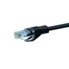 DSIT CAT 5e U/UTP sieťový patch kábel, 0,25 m, čierna, CCA, RJ45, Gigabit Ethernet