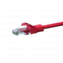 DSIT CAT 5e U/UTP sieťový patch kábel, 1 m, červená, CCA, RJ45, Gigabit Ethernet