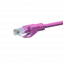 DSIT CAT 5e U/UTP sieťový patch kábel, 1 m, ružová, CCA, RJ45
