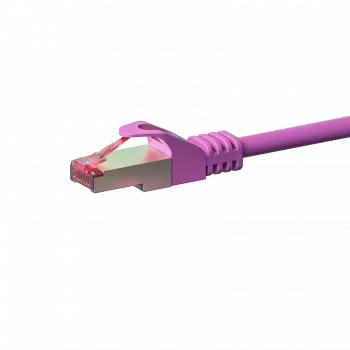 DSIT CAT 6 S/FTP LSOH patch kábel, RJ45, 15 m, ružová