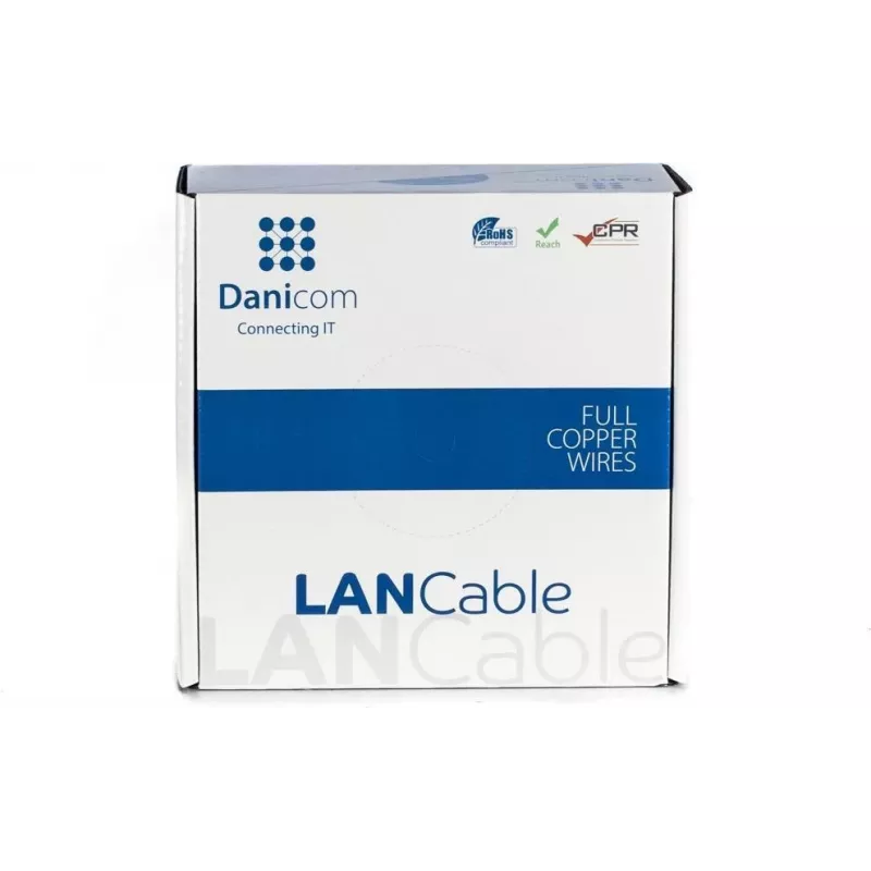 DSIT DANICOM CAT6 UTP 100 m PVC Fca sieťový kábel DC-UTP6-100-FCA