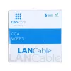 DSIT CAT6 S/FTP sieťový kábel AWG 27/7 flexibilný 100 m sivý CCA