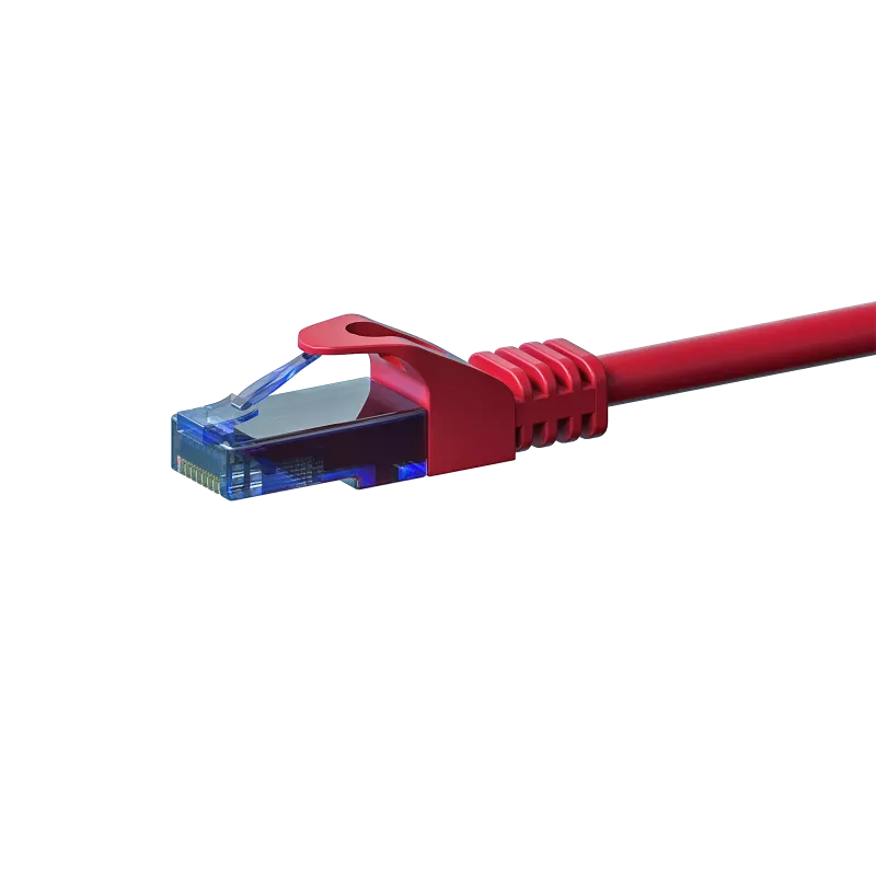 DSIT DC-U6A5-500 CAT6A RJ45 sieťový patch kábel, 50 m, červená