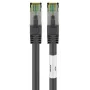 DSIT RJ45 sieťový kábel S/FTP PiMF CAT 8 kábel čierny 2 m