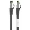DSIT RJ45 sieťový kábel S/FTP PiMF CAT 8 kábel čierny 0,25 m