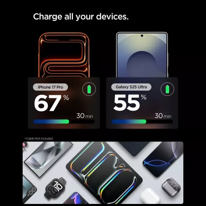 SPIGEN EE301EU-GAN Essential 1-portová sieťová nabíjačka 30W ružová