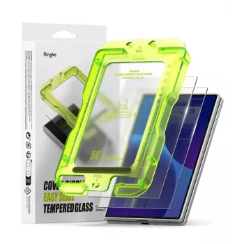 Ringke Cover Display Easy Slide tvrdené sklo ochranná fólia displeja 2 balenie pre Samsung Galaxy Z Fold 8 číra