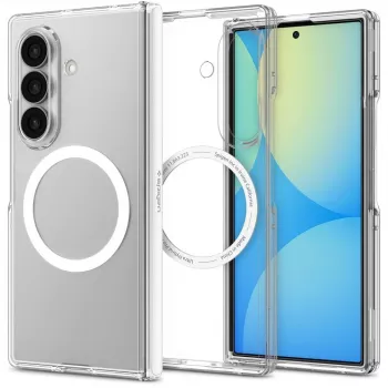 SPIGEN Ultra Hybrid Pro MagSafe puzdro pre Samsung Galaxy Z Fold 8 Ultra číra/biela