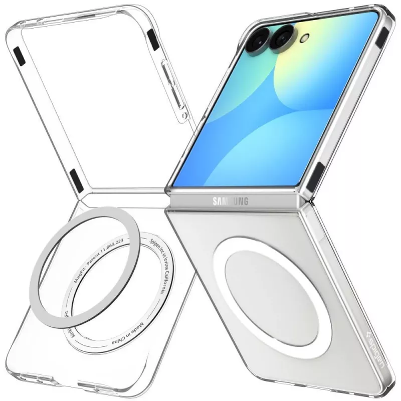 SPIGEN AirSkin MagSafe puzdro Galaxy Z Flip 8 transparentná/biela