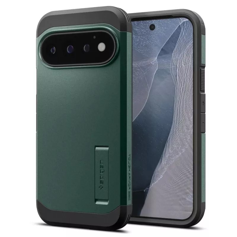 Spigen Tough Armor Mag MagSafe puzdro pre Google Pixel 11 Pro - Abyss Green