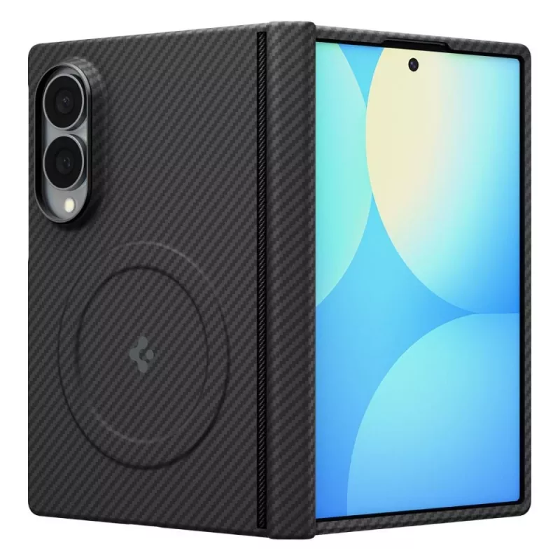 Spigen AirSkin Aramid MagSafe puzdro pre Samsung Galaxy Z Fold 8 - čierna