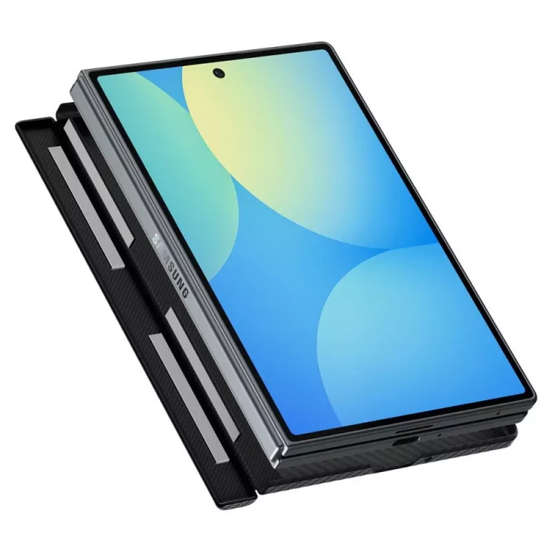 Spigen AirSkin Aramid MagSafe puzdro pre Samsung Galaxy Z Fold 8 - čierna