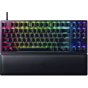 Drôtová optická herná klávesnica Razer Huntsman V2 Tenkeyless, Clicky Purple spínače, severské rozloženie, RGB, čierna (RZ03-03941300-R3N1)