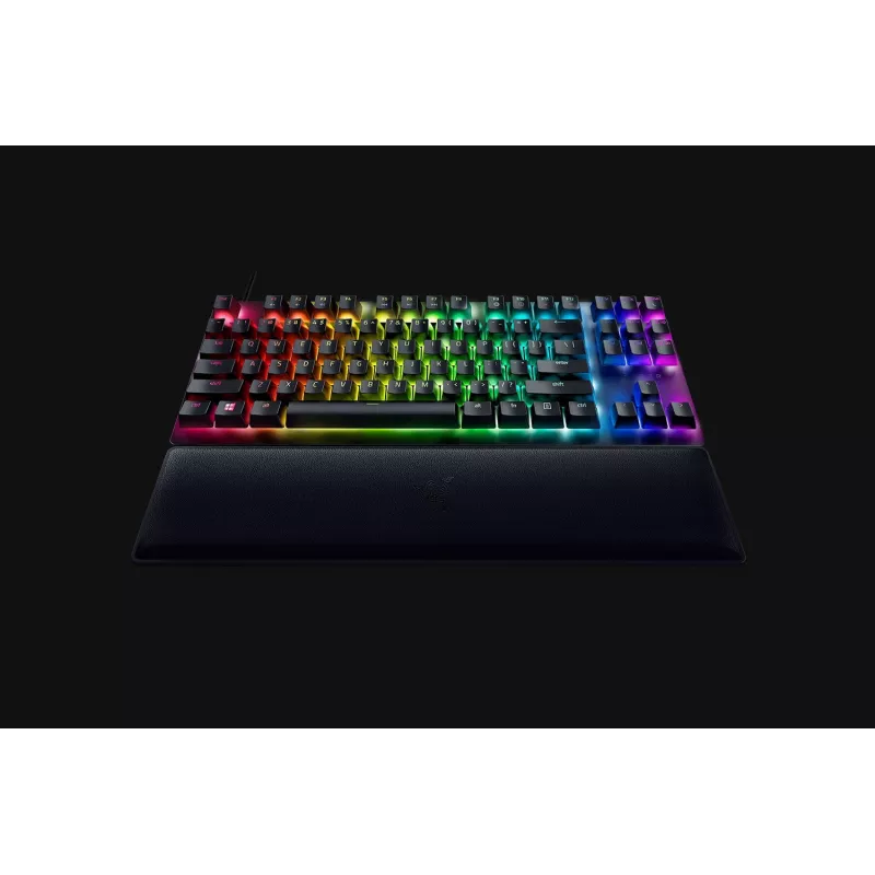 Razer Huntsman V2 Tenkeyless drôtová optická herná klávesnica, spínače Clicky Purple, severské rozloženie, RGB, čierna (RZ03-03941300-R3N1)
