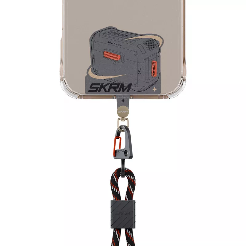 Skinarma Mecha univerzálny adaptér na šnúrku sivý