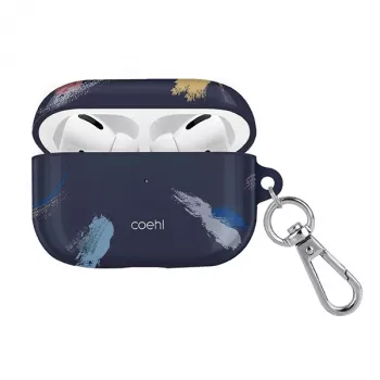 UNIQ Coehl Reverie AirPods Pro puzdro - preussisch modrá kvetinová ochranná puzdro
