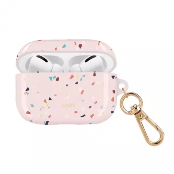 UNIQ Coehl Terrazzo puzdro pre Apple AirPods Pro – Blush Pink