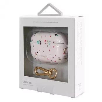 UNIQ Coehl Terrazzo puzdro pre Apple AirPods Pro – Blush Pink
