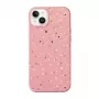 UNIQ Coehl Terrazzo puzdro pre iPhone 14 Plus / 15 Plus, koralová ružová