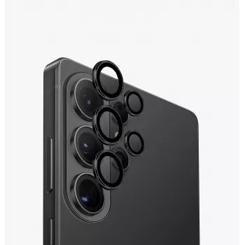 UNIQ Optix hliníková ochrana šošovky fotoaparátu pre Samsung Galaxy S26 Ultra - čierna